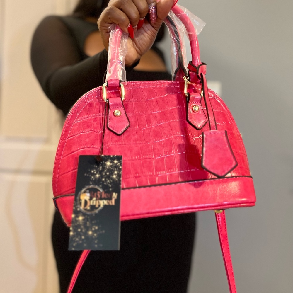 Pink crossbody bag